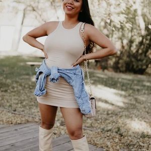 Bodycon Dress in Cream